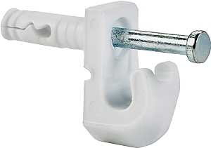 ClosetMaid 661000 Wall Clip, Resin, White
