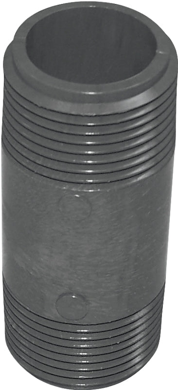 Genova P-34-3 Pipe Nipple, 3/4 in, MIP x MIP, PVC, Gray, SCH 80 Schedule, 3 in L
