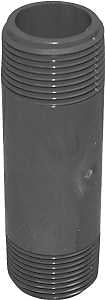 Genova 300 Series P-12-4 Pipe Nipple, 1/2 in, MIP, PVC, Gray, SCH 80 Schedule, 4 in L
