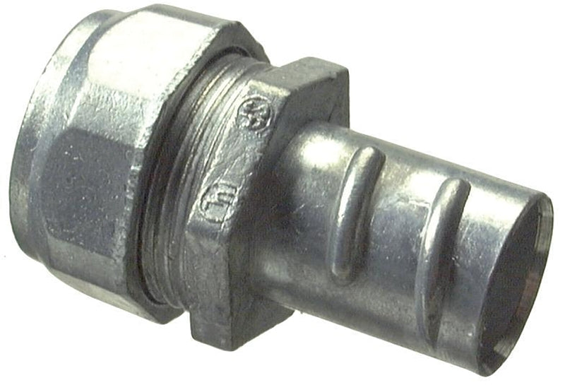 Halex 20491 EMT/Flex Combination Coupling, 1/2 in, Zinc-Plated, 2/BAG