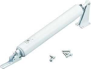 Wright Products V150WH Pneumatic Door Closer, 1-1/2 in Dia Rod, 15-3/4 in L, Aluminum, 90 deg Opening