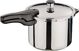 Presto 01362 Pressure Cooker, 6 qt, 10-1/2 in Dia, Stainless Steel
