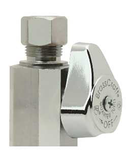 BrassCraft G2R12X CD Stop Valve, 1/2 x 3/8 in Connection, FIP x Compression, 125 psi Pressure, Manual Actuator