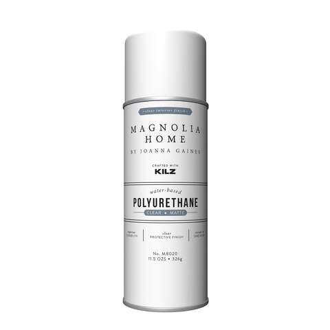 Magnolia Home by Joanna Gaines Kilz Transparent Matte Clear Water-Based Polyurethane Top Coat 11-1/2, Pack of 6