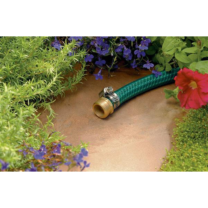 Orbit 5/8 in. Brass/Stainless Steel Non-Threaded Male Hose Mender