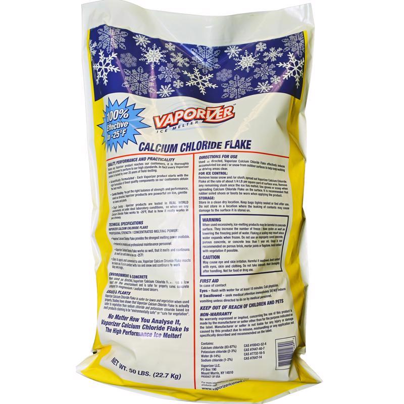 Vaporizer Pro-Grade Calcium Chloride Flake Ice Melt 50 lb