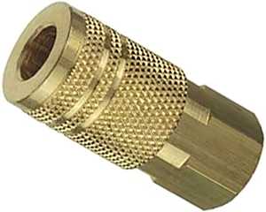 Tru-Flate 13-237 Coupler, I/M-Style, 3/8 in, FNPT, Brass