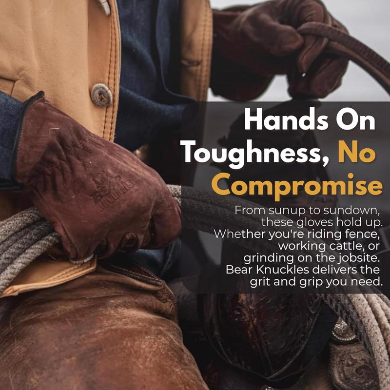 Bear Knuckles Driver Gloves Brown L 1 pk