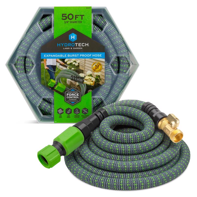 Hydrotech 5/8 in. D X 50 ft. L Medium Duty Professional Grade Expandable Lightweight Garden Hose, Pack of 3