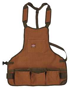 Bucket Boss 80200 Superbib Apron, 52 in Waist, Duckwear Canvas, Brown, 16-Pocket