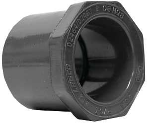Lasco 837249BC Reducing Bushing, 2 x 1 in, Spigot x Slip, PVC, SCH 80 Schedule