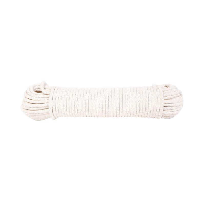 Koch Industries 7/32 in. D X 100 ft. L Natural Solid Braided Cotton Clothesline Rope