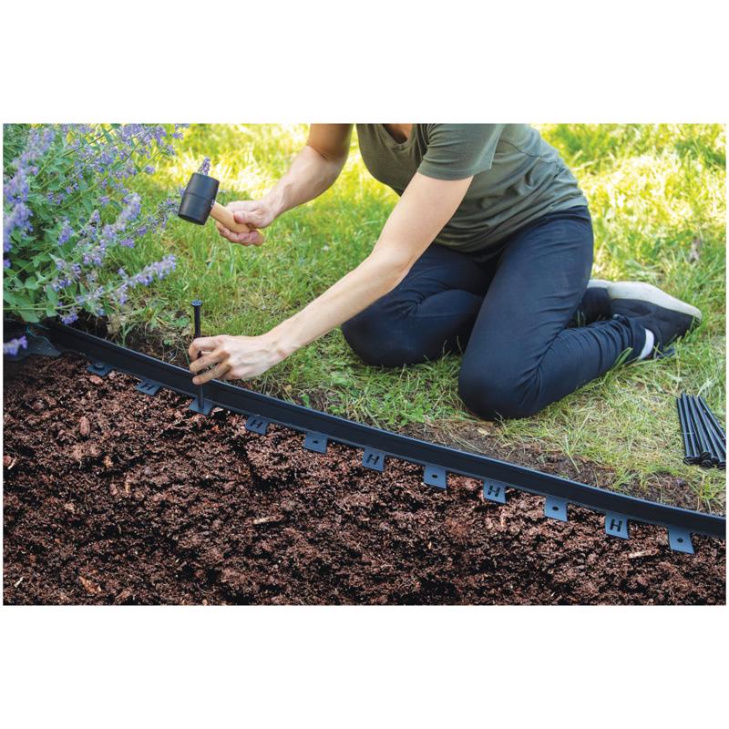 Master Mark 25 ft. L X 3.2 in. H Plastic Black Coiled Edging