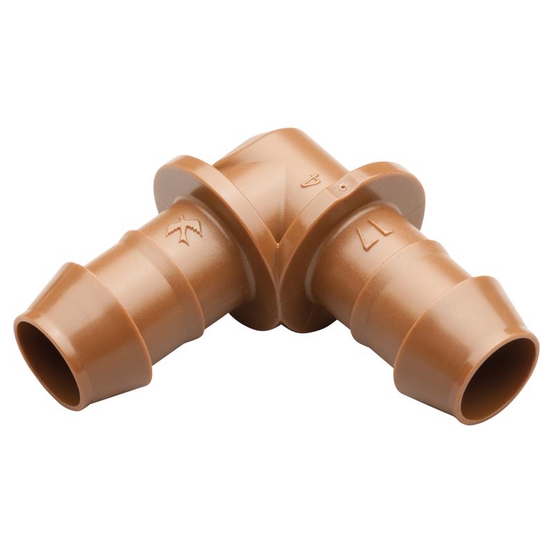 Rain Bird 1/2 in. Barbed Drip Irrigation Elbow 1 pk