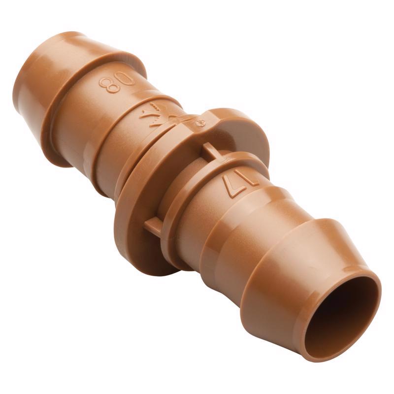 Rain Bird 1/2 in. Barbed Drip Irrigation Coupler 1 pk