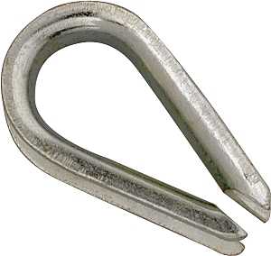 Campbell T7670669 Wire Rope Thimble, 5/8 in Dia Cable, Iron, Electro-Galvanized, Pack of 5