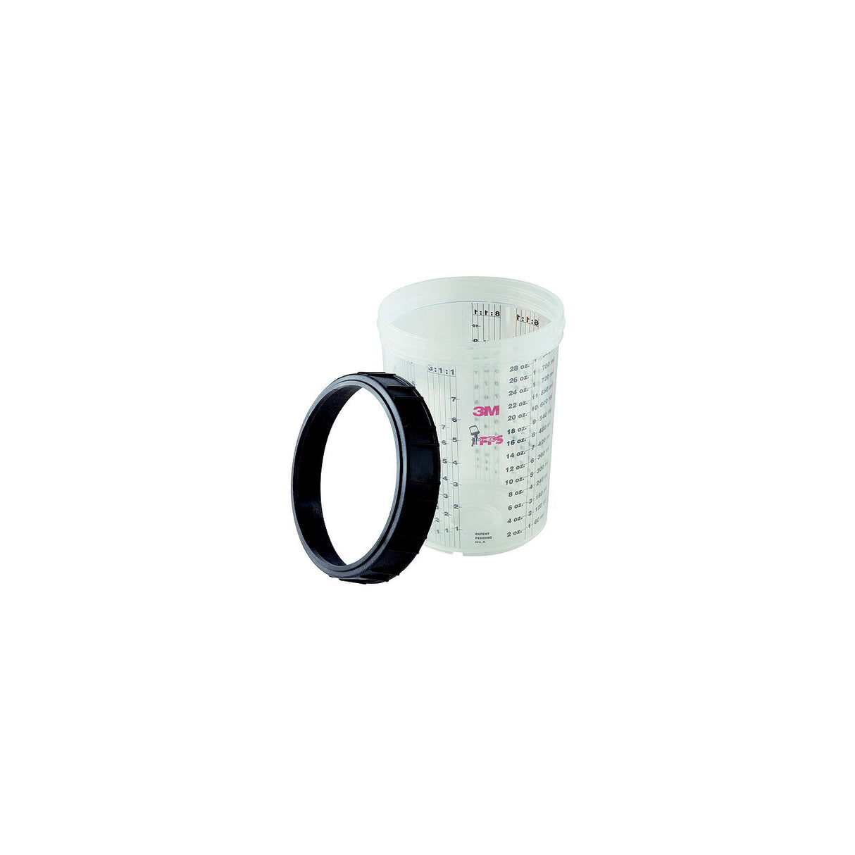 Paint Prep System Large Cup & Collar 1/Bx