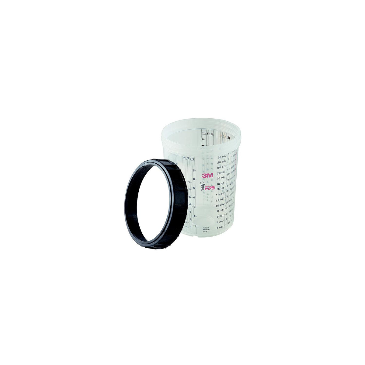 Paint Prep System Large Cup & Collar 1/Bx