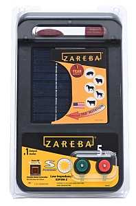 Zareba ESP5M-Z Solar Low-Impedance Charger, 0.1 J Output Energy, 8.6 kV Output, Lead-Acid Battery, 5 mile Fence Distance