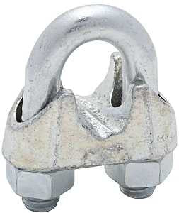 National Hardware 3230BC Series N248-328 Wire Cable Clamp, 1/2 in Dia Cable, 15/16 in L, Iron/Steel, Zinc-Plated