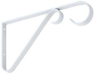 National Hardware N274-522 Plant Bracket, 6 in L, Steel, White