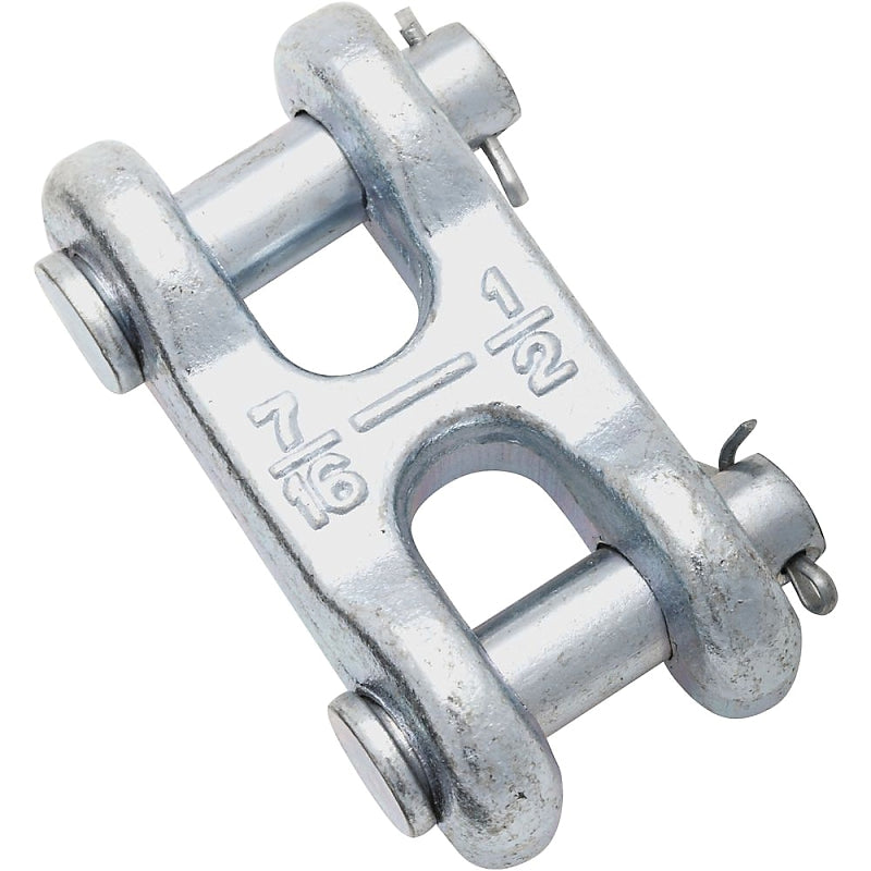 National Hardware 3248BC Series N240-895 Clevis Link, 1/2 in Trade, 9200 lb Working Load, 43 Grade, Steel, Zinc-Plated