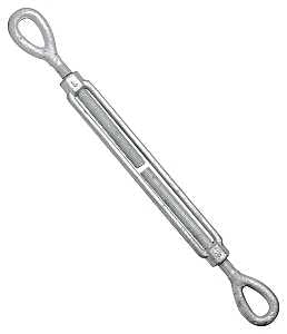 National Hardware 3270BC Series N182-469 Turnbuckle, 2700 lb Working Load, 5/8 in Thread, Eye, Eye, 6 in L Take-Up