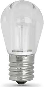 Feit Electric BP40S11N/SU/LED LED Bulb, Decorative, S11 Lamp, 40 W Equivalent, E17 Lamp Base, Non-Dimmable, Warm White