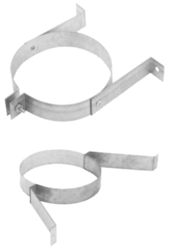 AmeriVent 4VPH Vent Pipe Hanger, 4-1/2 in Duct, Steel, Galvanized