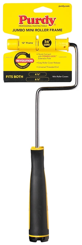Purdy Revolution 14A770014 Roller Frame, 12 in L Roller, Plastic Handle, Ergonomic Handle