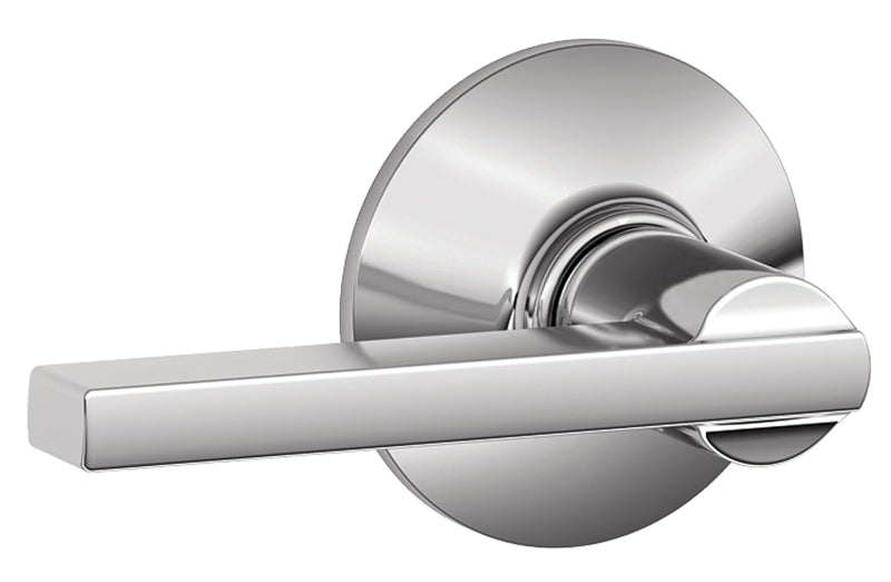 Schlage Latitude Series F10AVLAT625 Passage Lever, Mechanical Lock, Bright Chrome, Metal, Residential, 2 Grade