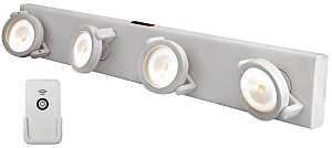 Westek LPL704 Under-Cabinet Track Light, 40.85 W, 4 -Lamp, LED Lamp, 75 Lumens, 3000 K Color Temp, Plastic Fixture