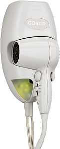 Conair 134R Hair Dryer, Specifications: 1600 W Wattage, 6 ft Cord Length, White