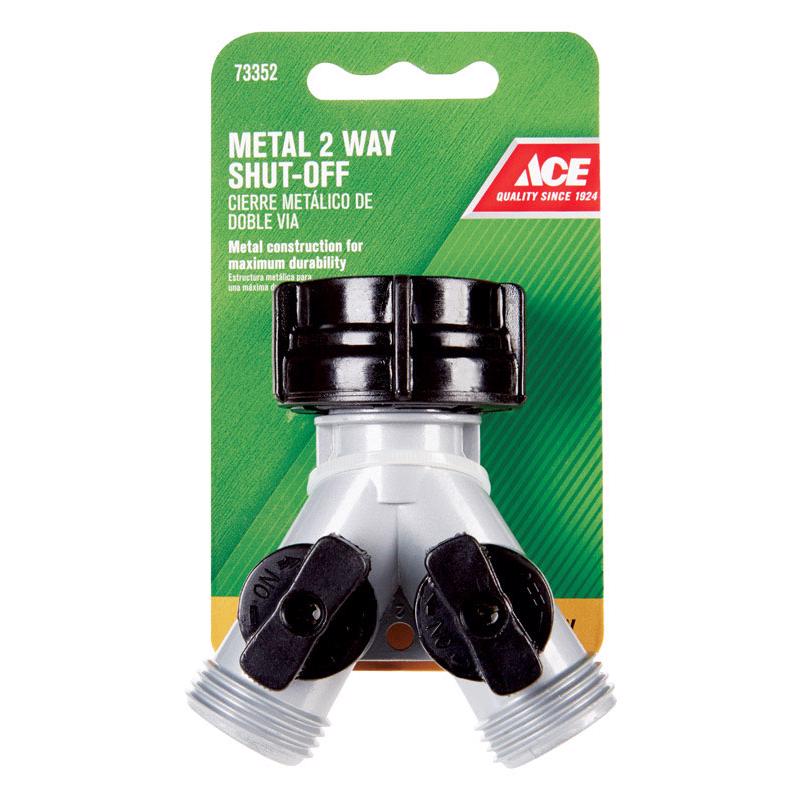 Ace Zinc Threaded Female/Male 2-Way Shut-off Valve, Pack of 12