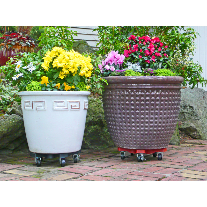 Down Under Decksaver 3.5 in. H X 15.25 in. W X 15.25 in. D X 15.25 in. D Plastic Plant Caddy Terraco