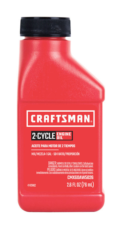 Craftsman 2-Cycle Premium Motor Oil 2.6 oz 1 pk, Pack of 12