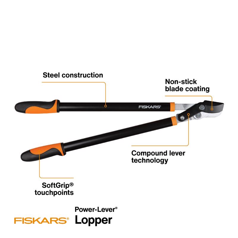 Fiskars Power-Lever Steel Bypass Lopper