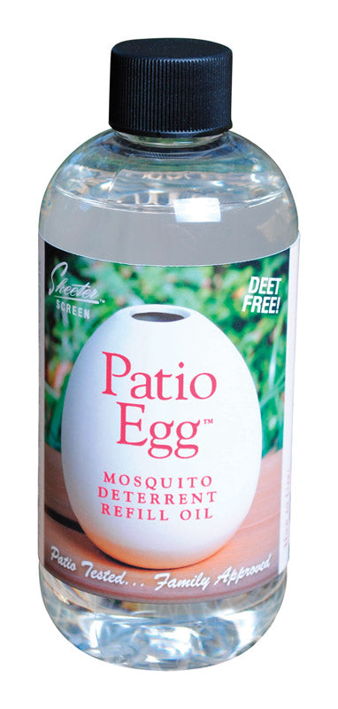 Skeeter Screen Patio Egg Organic Insect Repellent Refill Oil For Mosquitoes 8 oz, Pack of 6