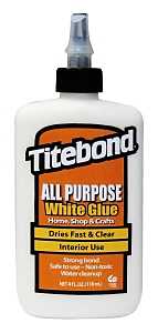 Titebond 5032 All-Purpose Glue, White, 4 oz Bottle