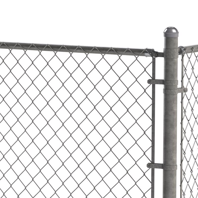 Yardlink 2.8 in. H Silver Aluminum Rail End