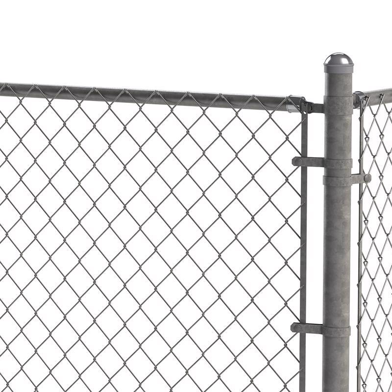 Yardlink 2.8 in. H Silver Aluminum Rail End