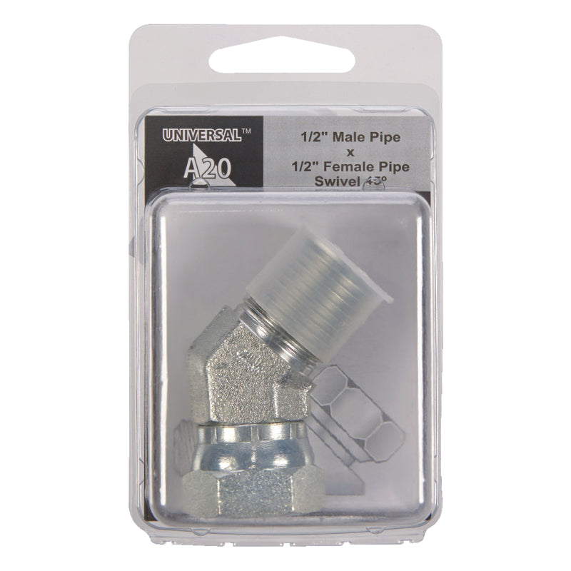 Apache Steel 1/2 in. D X 1/2 in. D Hydraulic Adapter 1 pk