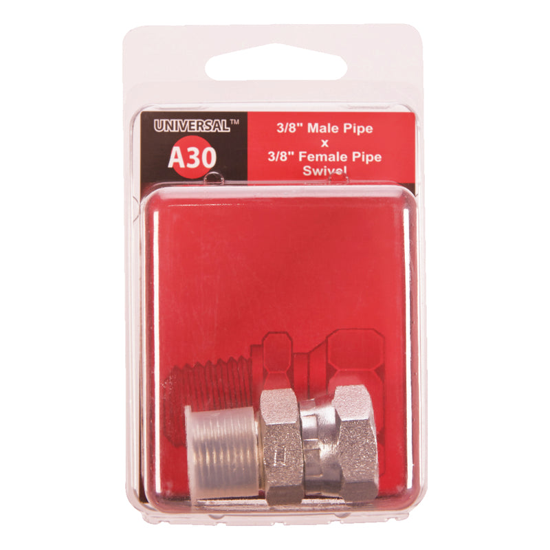 Apache Steel 3/8 in. D X 3/8 in. D Hydraulic Adapter 1 pk