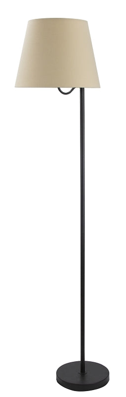 Boston Harbor GS-T122421-F1-VB Floor Lamp, 120 V, 100 W, 1-Lamp, CFL Lamp, Metal/Fabric