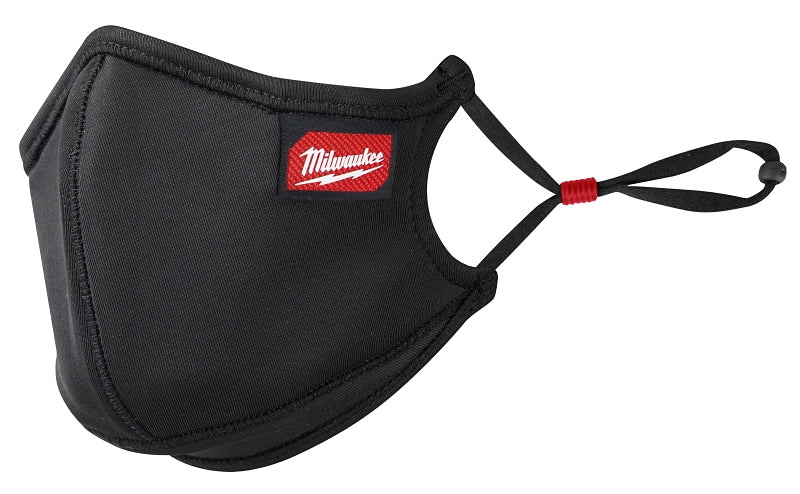 Milwaukee 48-73-4235 3-Layer Performance Face Mask, S/M Mask, Black, Nylon/Polyester/Spandex Facepiece, Water Resist