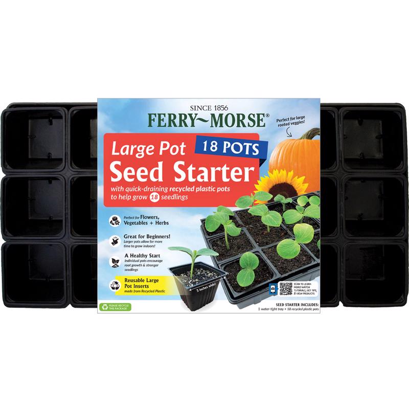 Ferry-Morse 18 Cells 11 in. W X 22 in. L Seed Starting Kit 1 pk, Pack of 6