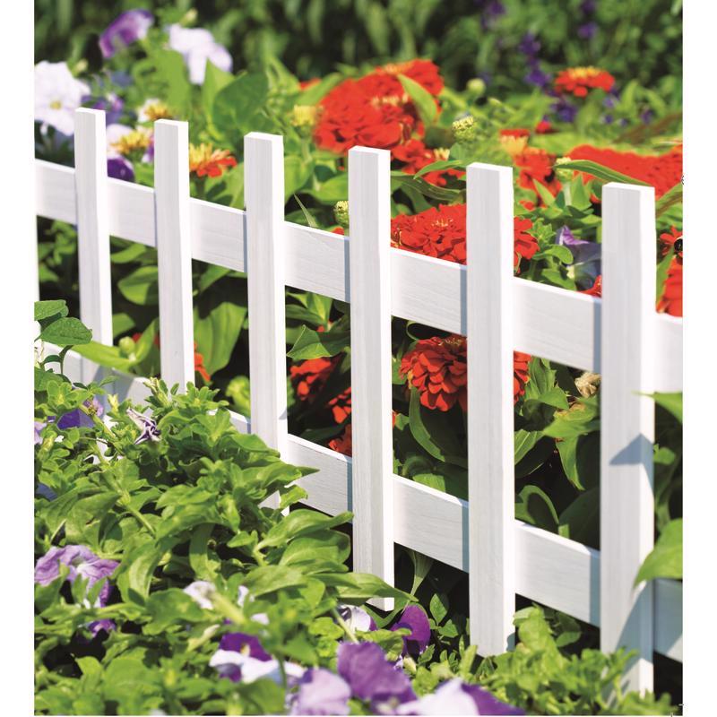 Greenes 3 ft. L X 18 in. H Wood White Garden Fence, Pack of 24