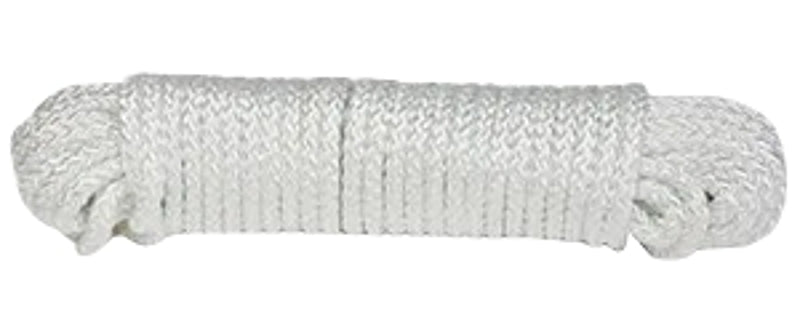 Baron 52803 Rope, 1/4 in Dia, 50 ft L, #8, 40 lb Working Load, Nylon/Polypropylene, White