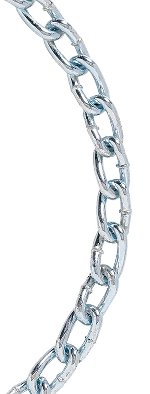 Baron 7292 Link Chain, #2/0, 125 ft L, 450 lb Working Load, Steel, Zinc-Plated