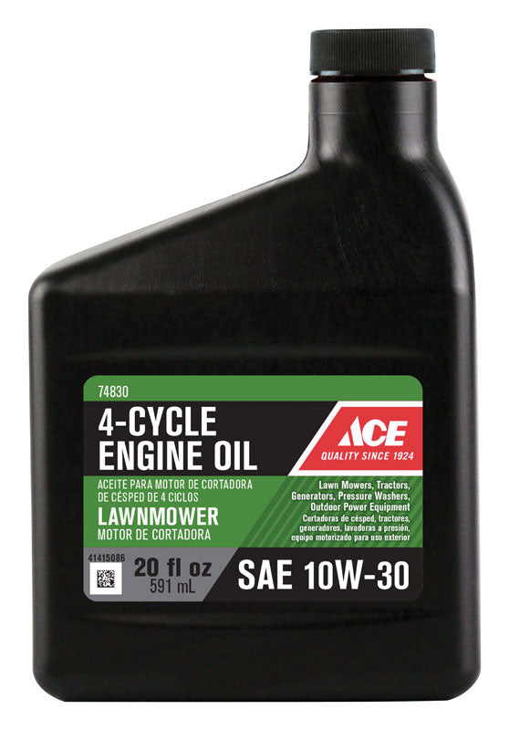 Ace 10W-30 4-Cycle Lawn Mower Motor Oil 20 oz 1 pk, Pack of 12